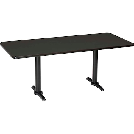 Interion By Global Industrial Dining Table, 30 in W, 60 in L, 29 in H 695670BK